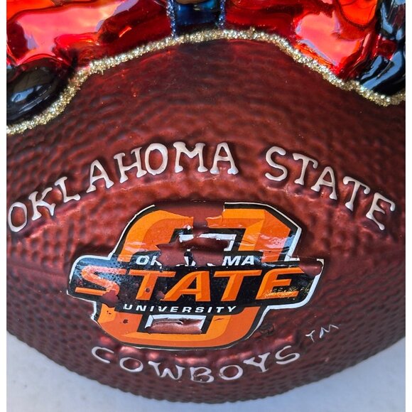 Oklahoma State University Cowboys Football Pistol Pete Metallic Ornament (READ) - Picture 2 of 10